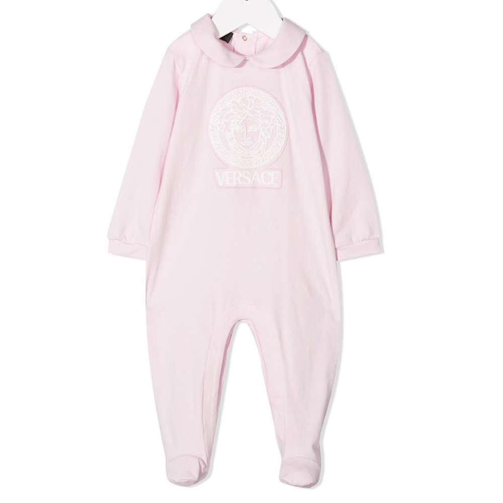 Gently used Authentic Young Versace baby feet in one piece 3-6 months